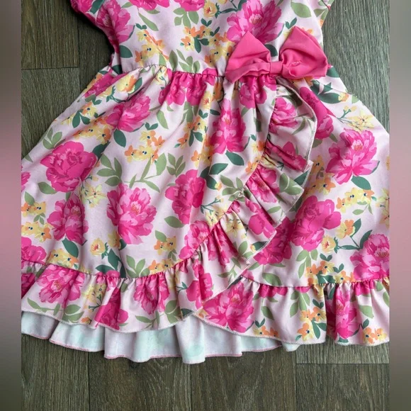 Spring Pink Floral Dress - Picture 2 of 4